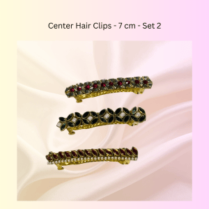 Center Hair Clips (7 cm) - Set 2