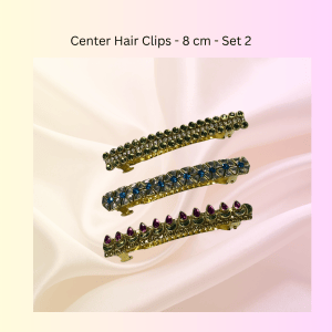 Center Hair Clips (8 cm) - Set 2
