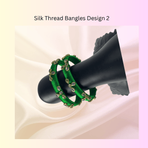 Silk Thread Bangle Set Design 2
